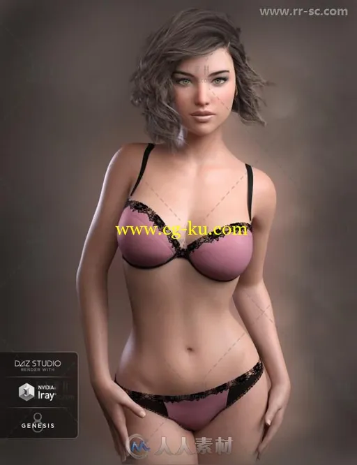 柔美性感魅力四射的女性角色3D模型合辑的图片2