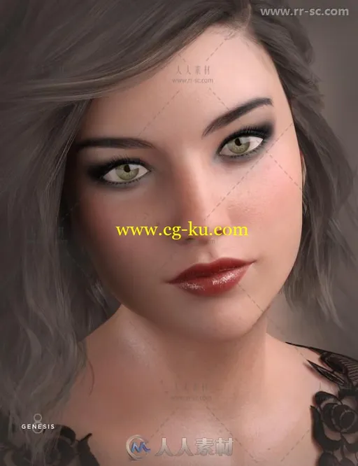 柔美性感魅力四射的女性角色3D模型合辑的图片3
