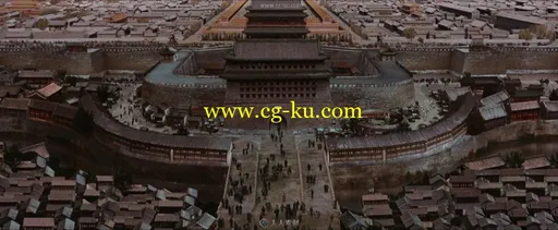 中国古城街道建筑特写视频素材的图片1