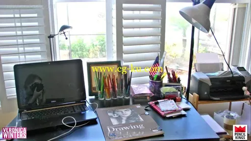 百合花彩色铅笔传统绘画实例训练视频教程的图片7