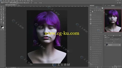 Zbrush与Maya超逼真头发实例制作视频教程的图片9
