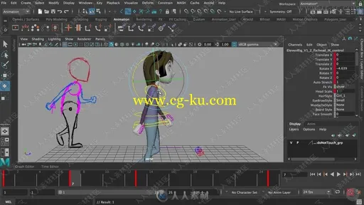 Maya角色行走移动动画优化技术训练视频教程的图片3