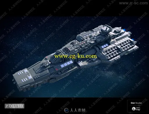 星际战舰宇宙飞船3D模型合集的图片8