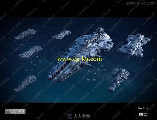 星际战舰宇宙飞船3D模型合集的图片9