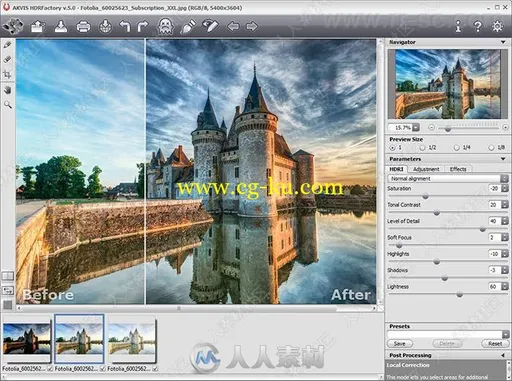 AKVIS HDRFactoryHDR图片制作软件V6.0.954.16549 Mac版的图片2