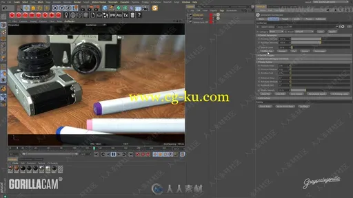 GreyscaleGorilla灰猩猩出品GorillaCam摄像机动画C4D插件V1.0版的图片1
