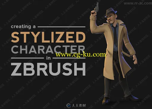Zbrush神探角色超精细完整设计流程视频教程的图片3