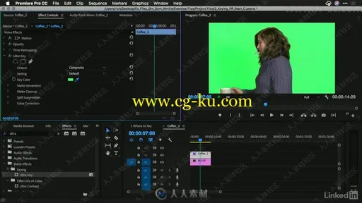 AE与PR绿屏抠像工作流程视频教程的图片2