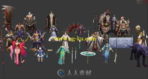 3DMAX古代大唐中国风人物角色3D模型合辑的图片3
