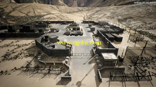 射击游戏军事基地场景UE4游戏素材资源的图片3