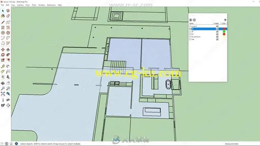 SketchUp建筑设计从2D到3D工作流程视频教程的图片1