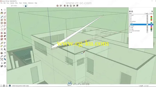SketchUp建筑设计从2D到3D工作流程视频教程的图片2