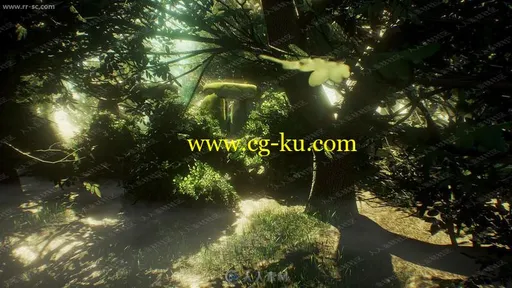 魔幻森林树木灌木丛植物地面整体环境UE4游戏素材资源的图片1