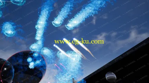 游戏程式化炮弹波束色带网格发射粒子特效UE4游戏素材资源的图片1