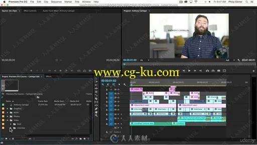 Premiere Pro CC视频编辑剪辑初学者入门视频教程的图片3
