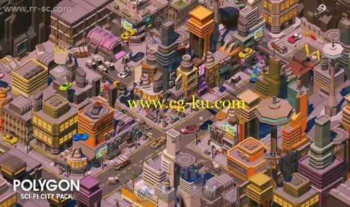 超酷科幻主题切面游戏人物场景物资大型3D模型Unity游戏素材资源合集的图片1
