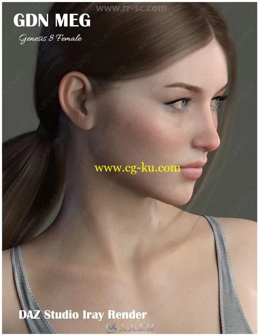 美丽端庄精致眼妆唇妆性感姿势女性角色3D模型合集的图片2