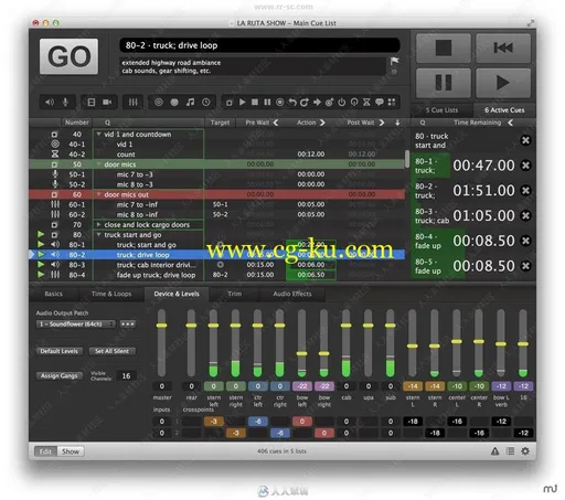 QLAB PRO音频处理软件V4.3.4 Mac版的图片1