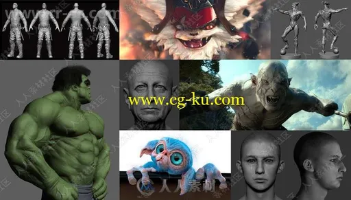 国外大师ZBrush影视级角色雕刻建模制作视频教程的图片2