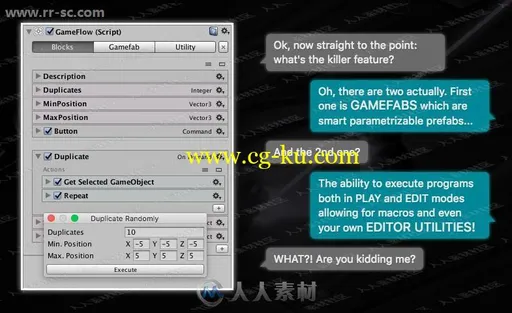 GameFlow可视化脚本自动化工具Unity游戏素材资源的图片2