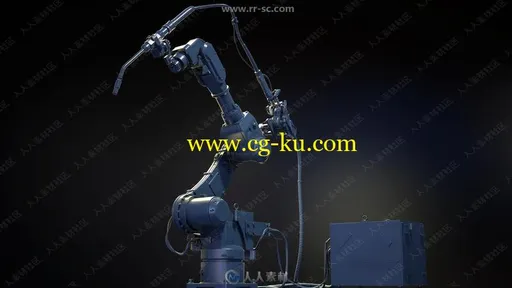 工业机械手臂3D模型 cubebrush出品的图片2