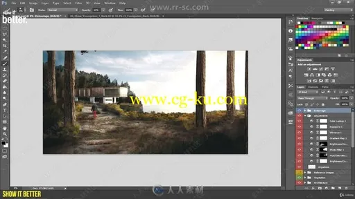 Photoshops建筑可视化渲染合成技术视频教程的图片3