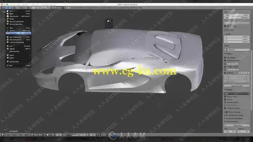 Blender概念汽车建模技术实例制作视频教程的图片2