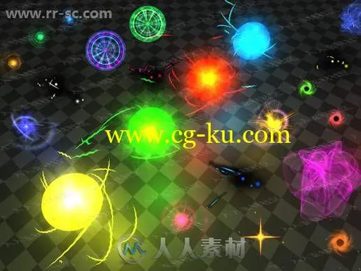 33组发光球体旋转动态特效粒子系统Unity游戏素材资源的图片1