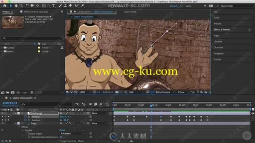 AE CC中木偶工具应用技术训练视频教程的图片1