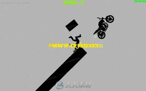 山地摩托车翻转骑行小游戏整体项目Unity游戏素材资源的图片3
