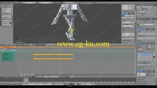 Blender角色运动骨骼动画技术视频教程的图片3