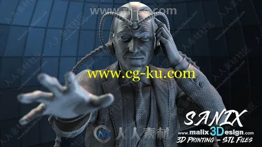 Malix3design Sanix影视游戏经典角色高精度3D模型合集的图片2