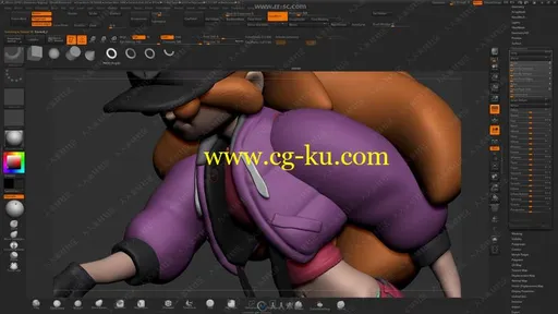 ZBrush与PS二维三维结合角色设计训练视频教程的图片3