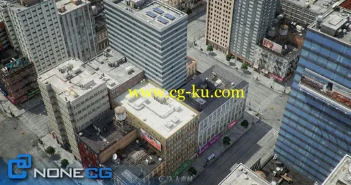 纽约城市街道建筑景观全细节3D模型合集的图片2