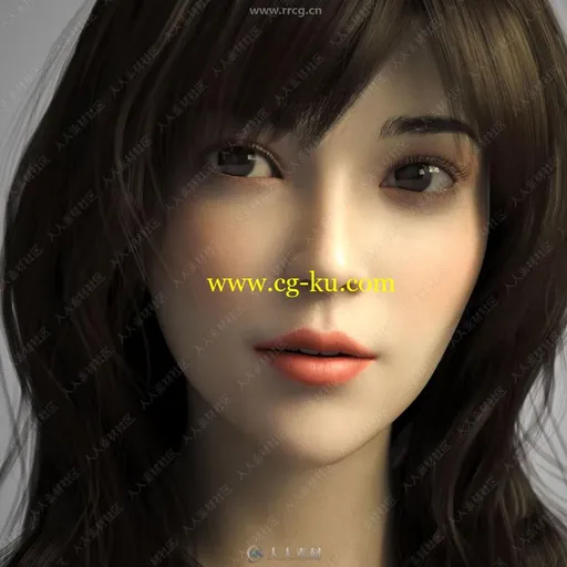 经典东方亚洲女孩形象3D模型合集的图片3