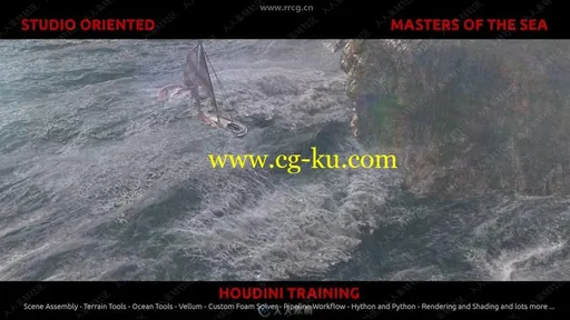 Houdini风浪吹翻小船影视特效制作视频教程的图片3