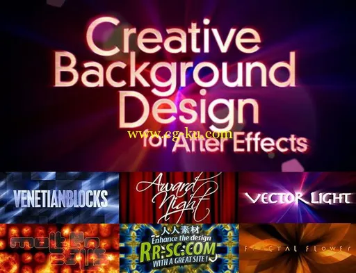 创意动态背景设计 AE工程和教程合辑Vol1-7 Creative Backgroun的图片1