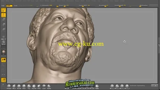 《Zbrush数字影视人物模型雕刻高级教程》Cmivfx Beyond Digital Sculpting的图片4
