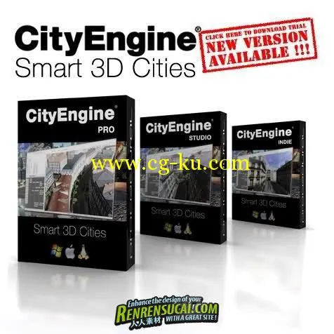 《CityEngine 2011破解版 64位》Esri CityEngine Advanced 2011.2 Build 120125 64bit的图片1