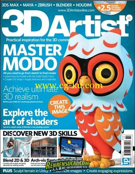 《3D艺术家书籍杂志第42期》3D Artist Issue 42 2012的图片1