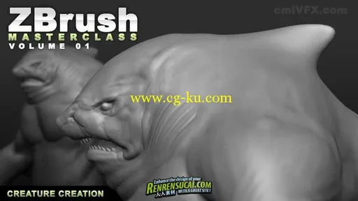 《ZBrush角色设计雕刻技术教程大师班第一辑》cmiVFX ZBrush Masterclass Volume 1 Character Creation的图片1