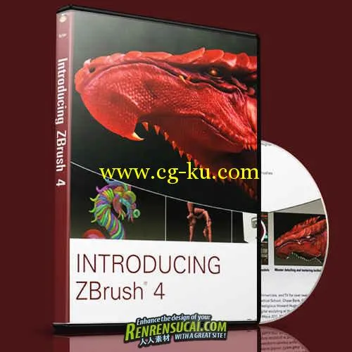 《ZBrush4全面学习教程 附电子书》Introducing ZBrush 4 DVD + Book的图片1