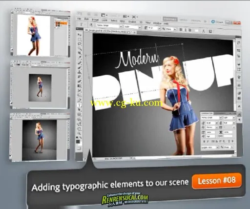 《Photoshop CS5 海报封面设计训练教程》Digital-Tutors Creating a Stylized Pin Up Cover Design的图片3