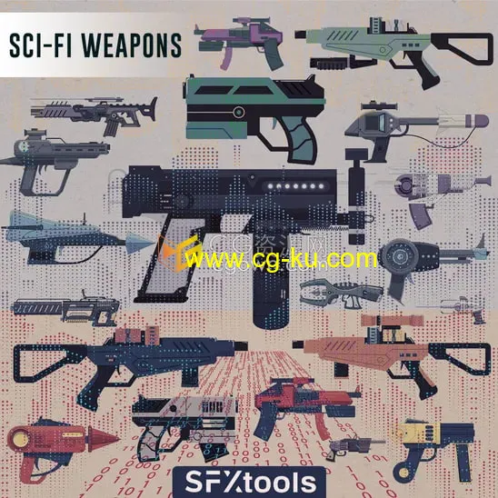 160种高品质SciFi Weapons枪支武器音效SFX角色扮演射击游戏动作冒险电影WAV的图片1