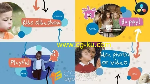 2022六一儿童节活动宣传介绍卡通图形视频动画DR模板的图片1
