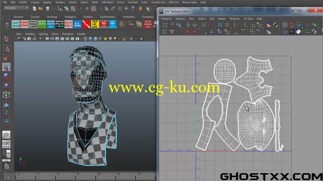 3DMotive - UV Unwrapping in Maya的图片1