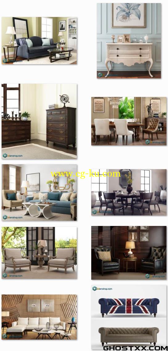 3darcshop - 10 Sample interior Vol 03的图片1