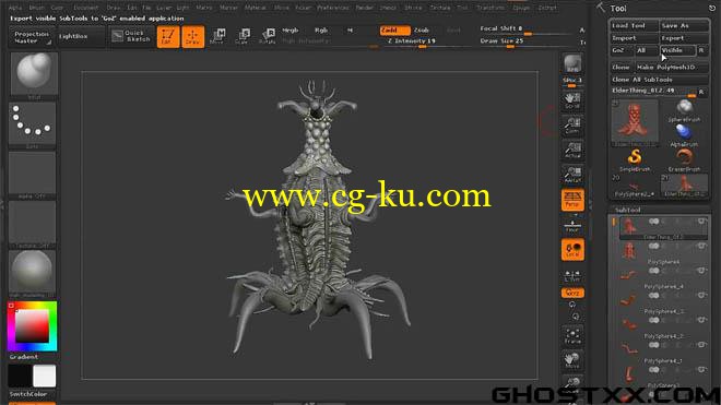 3DMotive - Monster Sculpting Series Elder Thing Volume 1-4的图片1