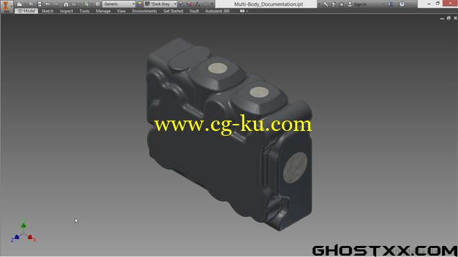 3部InfiniteSkills系列的Inventor产品模型制作，工业造型教程的图片3