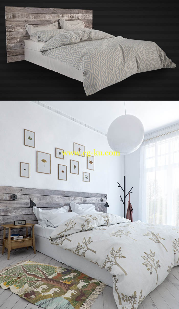 viscorbel - Bedding set in Marvelous Designer的图片1